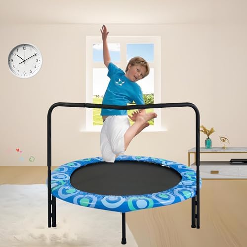 Trampolín plegable con pasamanos suave