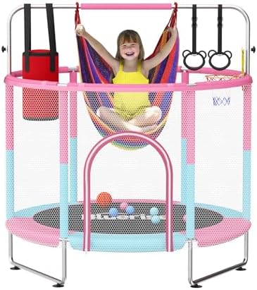 Trampolín compacto con juegos adicionales