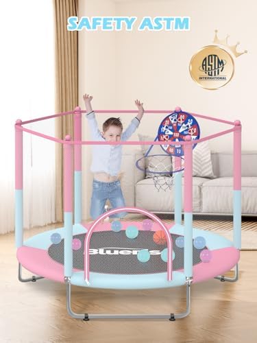 Trampolín toddler con accesorios baloncesto