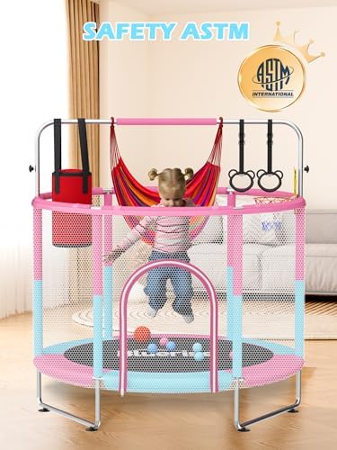 Trampolín compacto con juegos adicionales