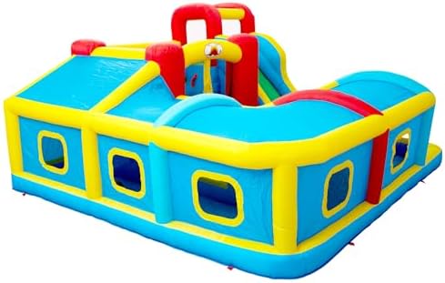 Casa salto inflable túnel largo piscina