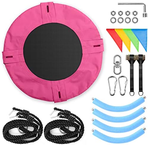 Columpio platillo rosa para exteriores