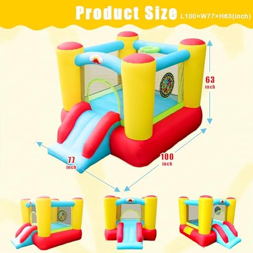 Castillo inflable con deslizador blower