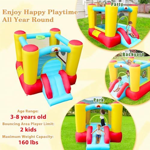 Castillo inflable con deslizador blower